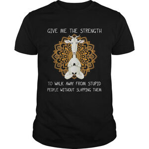 Yoga Chill Goat Give Me The Strength To Walk Away From Them Shirt
